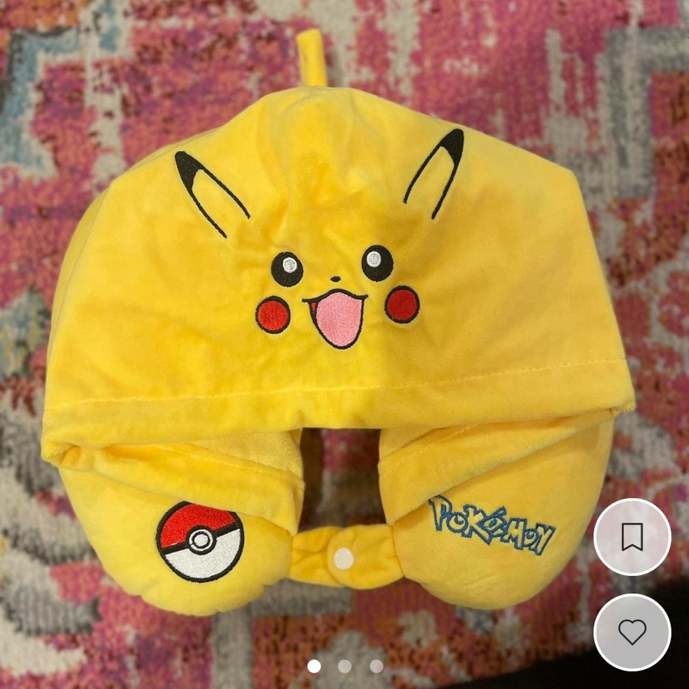 Cutest pikachu travel neck pillow